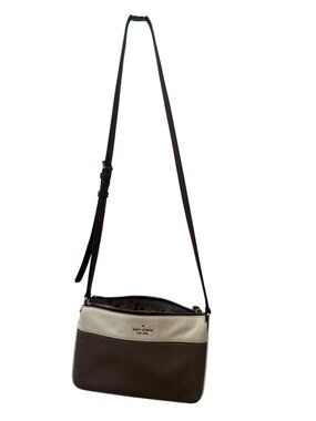 kate spade Size One Size Brown Ivory Colorblock Leather Crossbody Bag